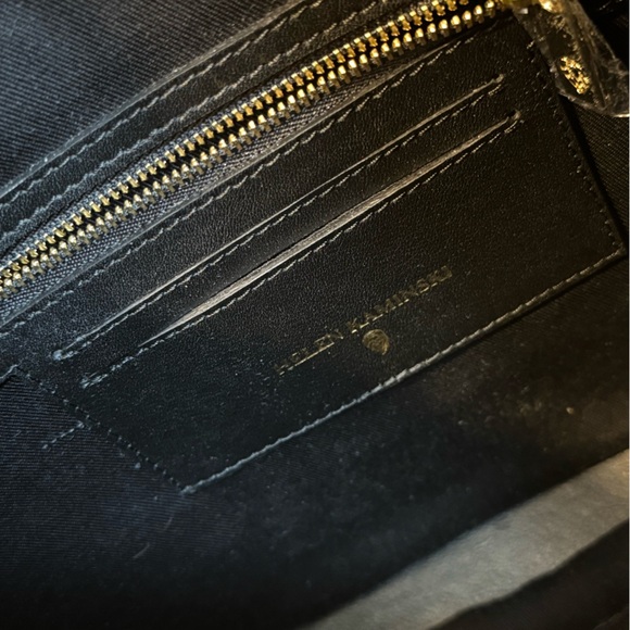 Helen Kaminski Victoria Handbag Satchel Purse Black Raffia Leather Shoulder NEW - Picture 6 of 6